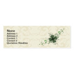 Tarjeta de visita floral elegante del trébol