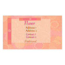 Tarjeta de visita floral femenina