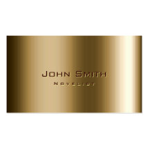 Tarjeta de visita fresca del novelista del bronce 