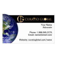 Tarjeta de visita global de Curatio