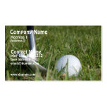 Tarjeta de visita Golfing de la foto