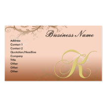 Tarjeta de visita K decorativa floral