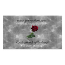 Tarjeta de visita larga del tronco de los rosas