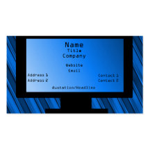 Tarjeta de visita lista de la tecnología, azul rea