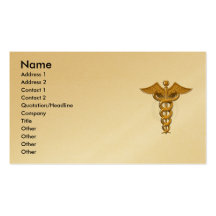 Tarjeta de visita médica del símbolo