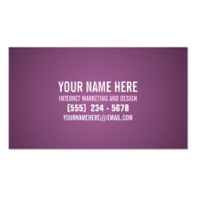 Tarjeta de visita moderna de la tipografía