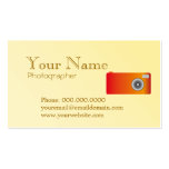 Tarjeta de visita moderna simple del fotógrafo