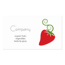 Tarjeta de visita natural de la tienda de alimenta