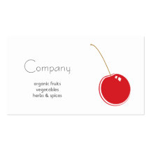 Tarjeta de visita natural de la tienda de alimenta