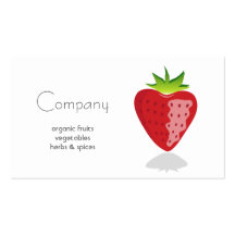 Tarjeta de visita natural de la tienda de alimenta