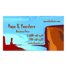 Tarjeta de visita occidental del color de la vida