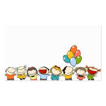 tarjeta de visita para los niños