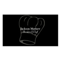 Tarjeta de visita personal del cocinero