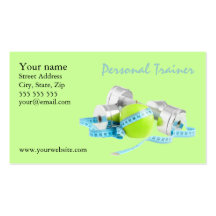 Tarjeta de visita personal del instructor