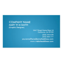 Tarjeta de visita personalizada pendiente ciánica