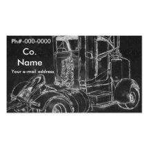 Tarjeta de visita "Peterbilt "