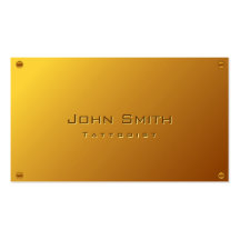 Tarjeta de visita plateada oro con clase del arte 