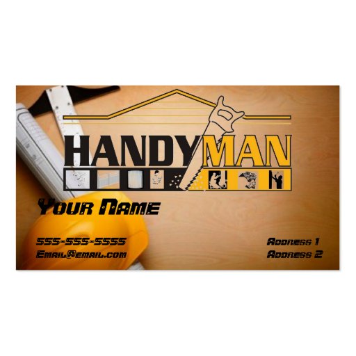 Tarjeta de visita práctica del hombre