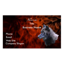 Tarjeta de visita PRINCIPAL del LOBO o tarjeta del