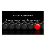 Tarjeta de visita profesional de la ciencia del ci