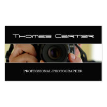Tarjeta de visita profesional del fotógrafo/de la 