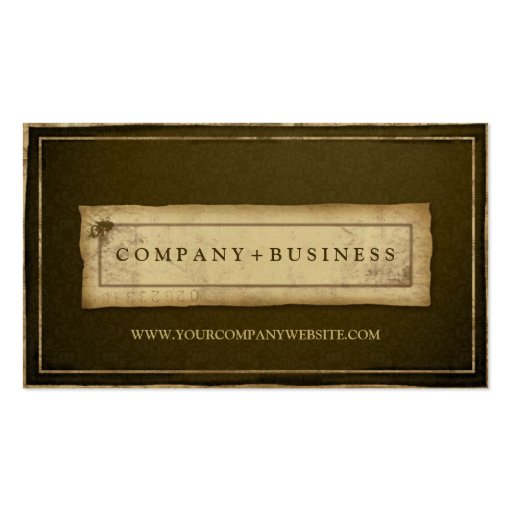 Tarjeta de visita profesional del Grunge del vinta