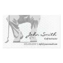 Tarjeta de visita profesional del instructor del g