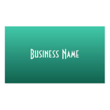 Tarjeta de visita profesional del verde de jade