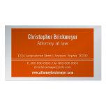 Tarjeta de visita profesional ejecutiva, naranja