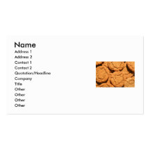 Tarjeta de visita rápida de las galletas del jengi