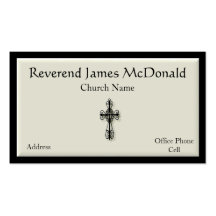 Tarjeta de visita religiosa