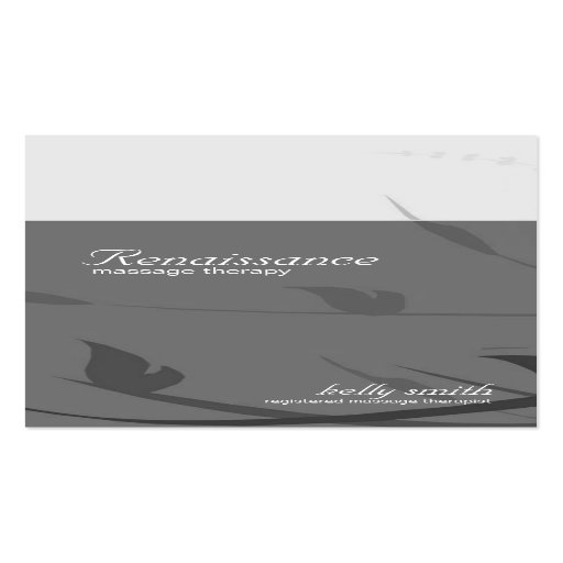 Tarjeta de visita - renacimiento
