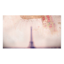 Tarjeta de visita retra de París