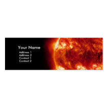 Tarjeta de visita roja de Sun 2