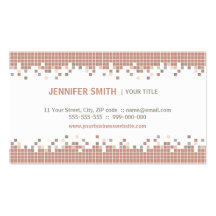 Tarjeta de visita silenciada de los pixeles
