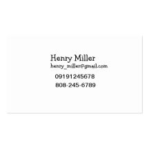 Tarjeta de visita simple