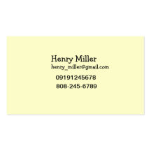 Tarjeta de visita simple