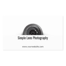Tarjeta de visita simple del estudio de la fotogra