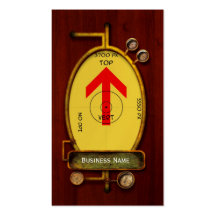Tarjeta de visita - STEAMPUNK - plantilla del retr