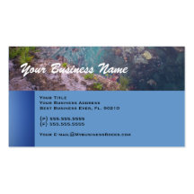 Tarjeta de visita subacuática profesional