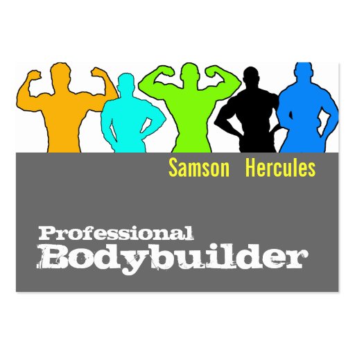 Tarjeta de visita total del favorable Bodybuilder