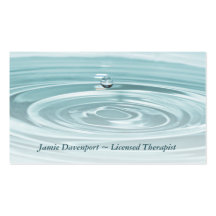 Tarjeta de visita tranquila de Waterdrop