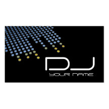 Tarjeta de visita única de DJ