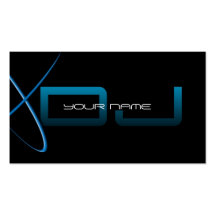 Tarjeta de visita única de DJ