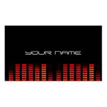 Tarjeta de visita única de DJ