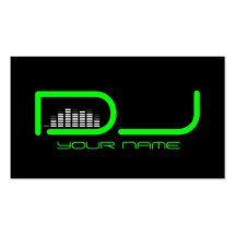 Tarjeta de visita única de DJ