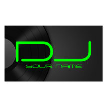 Tarjeta de visita única de DJ