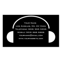 Tarjeta de visita única de DJ