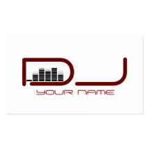 Tarjeta de visita única de DJ