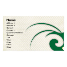 Tarjeta de visita verde de las vides